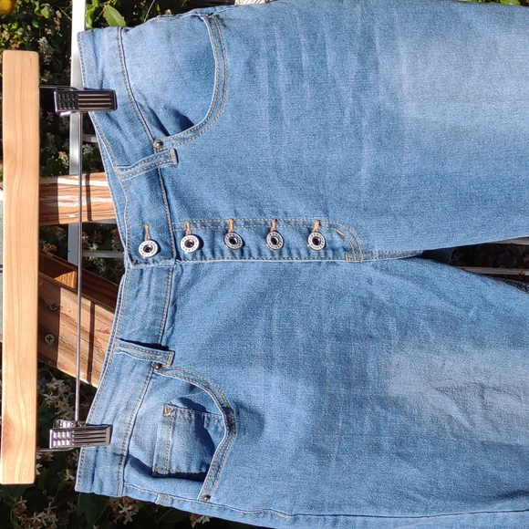 Midiross Button Fly Jeans Bootcut Lighter Wash L - Picture 2 of 8